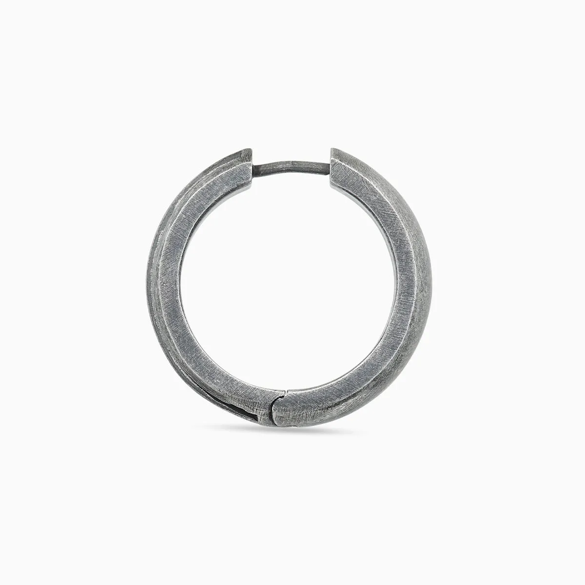 ACIES Large Hoop Earring With Black Enamel sold by Marco Dal Maso product image thumbnail 4