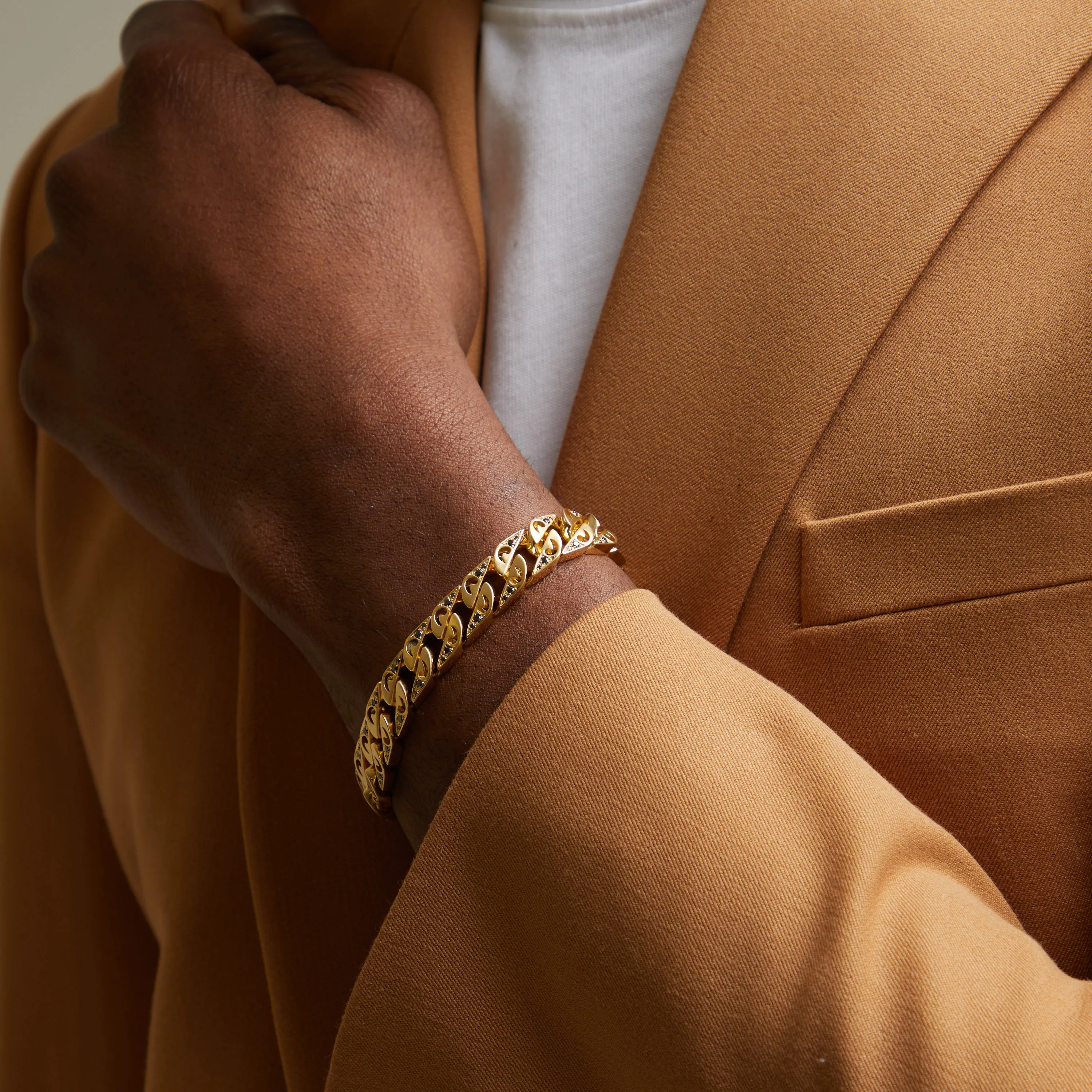 FLAMING TONGUE 18K Yellow Gold Bold Bracelet sold by Marco Dal Maso product image thumbnail 2