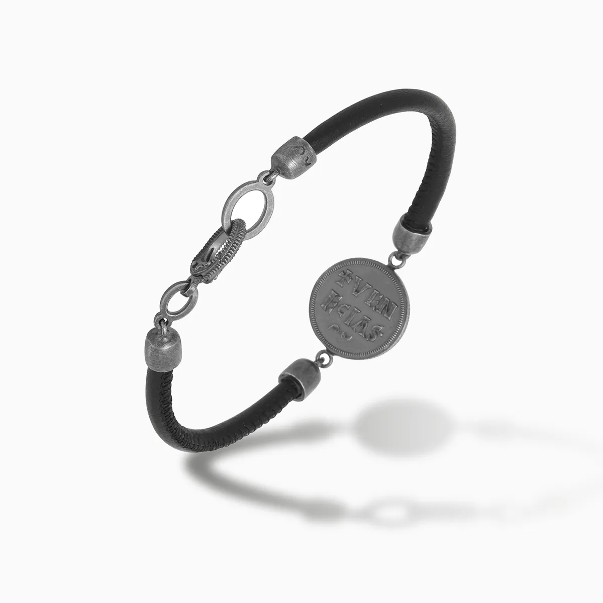MONETA Black Diamonds & Black Leather Bracelet sold by Marco Dal Maso product image thumbnail 4