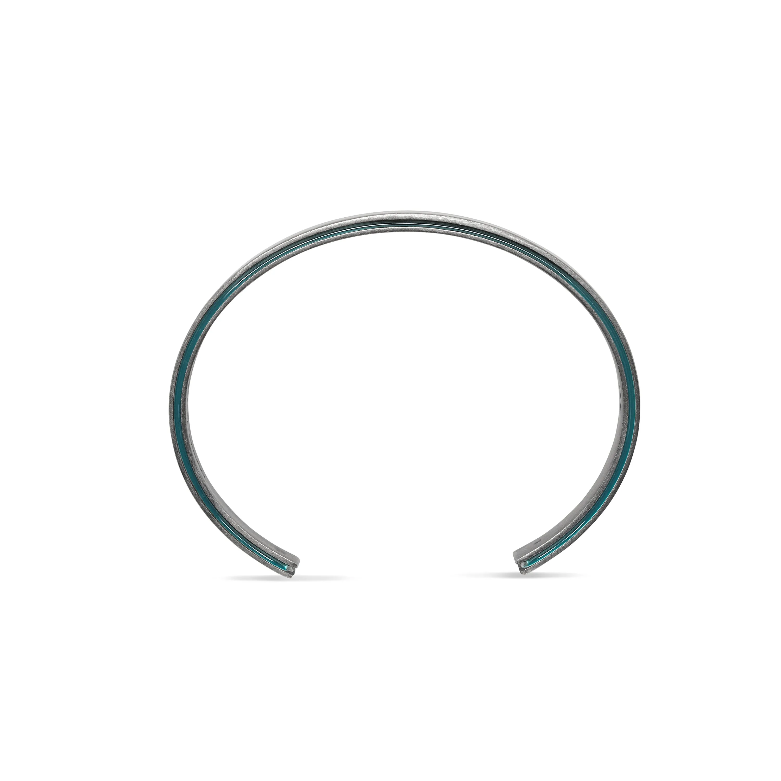 ELAN Wide Cuff with Green Enamel sold by Marco Dal Maso product image thumbnail 5