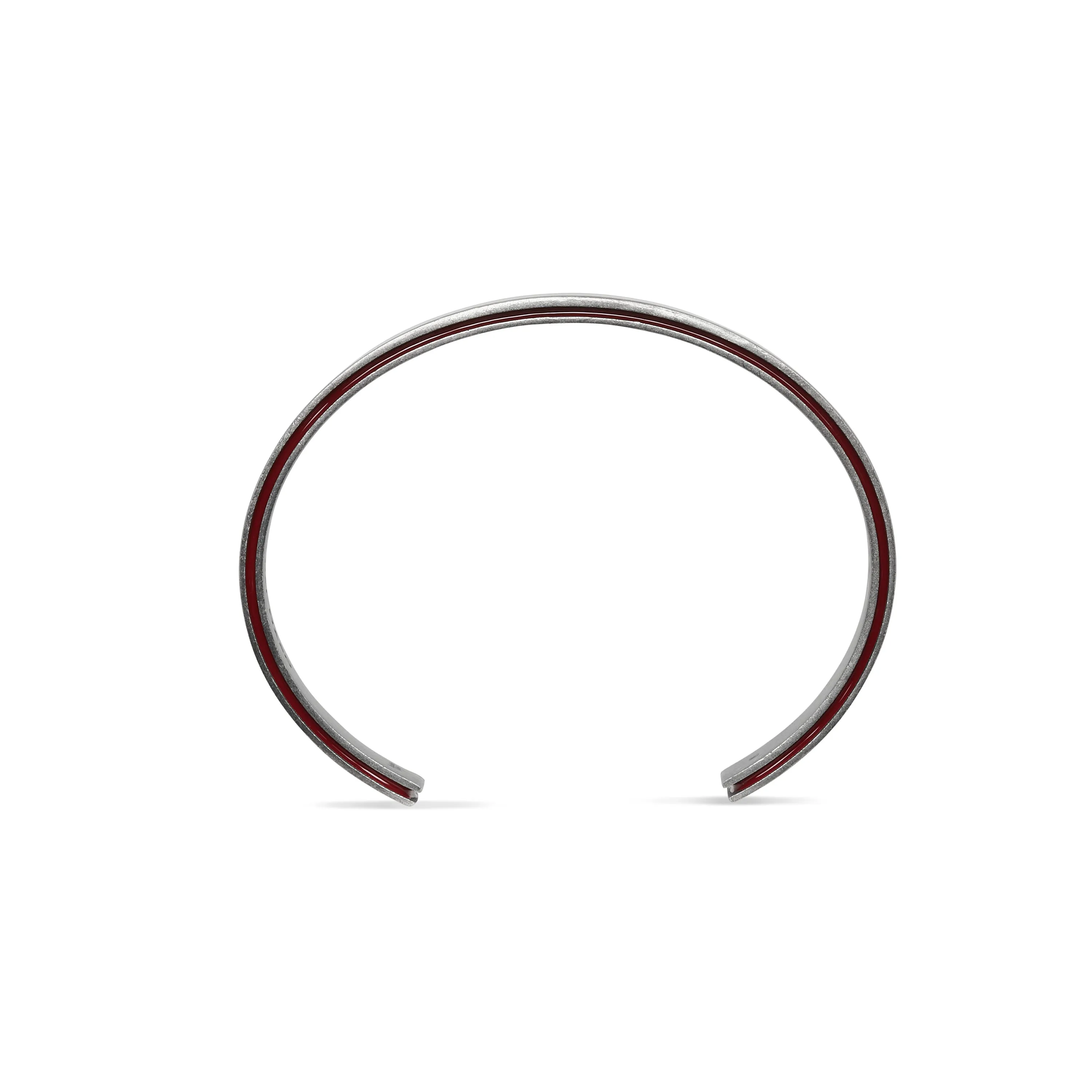 ELAN Wide Cuff with Red Enamel sold by Marco Dal Maso product image thumbnail 5