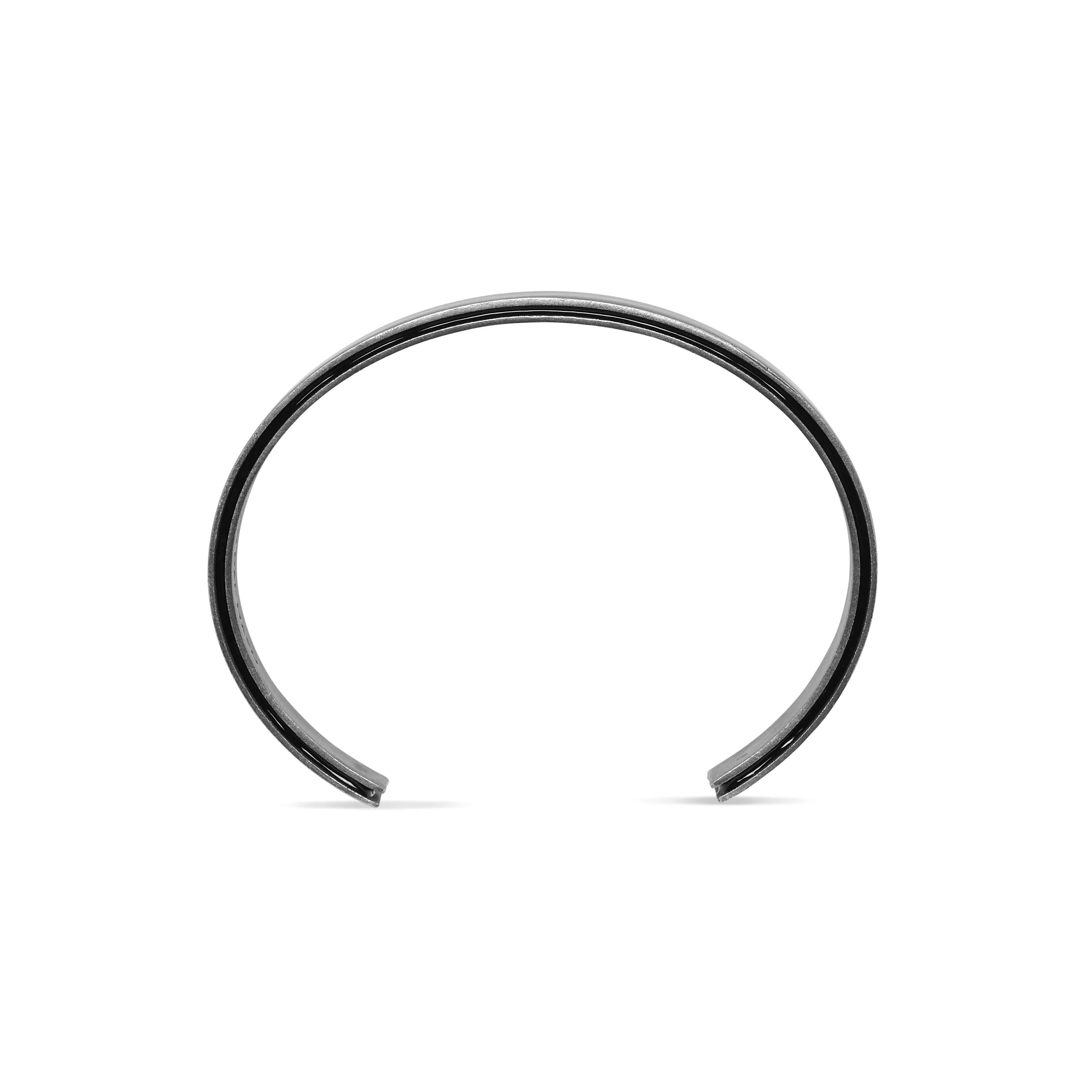 ELAN Wide Cuff with Black Enamel sold by Marco Dal Maso product image thumbnail 5