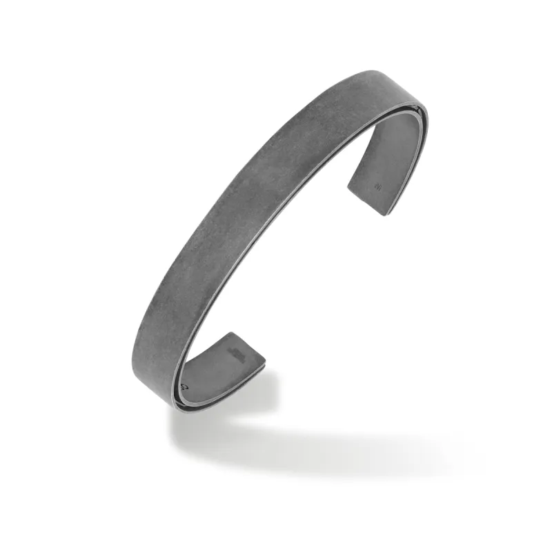 ELAN Wide Cuff with Black Enamel sold by Marco Dal Maso