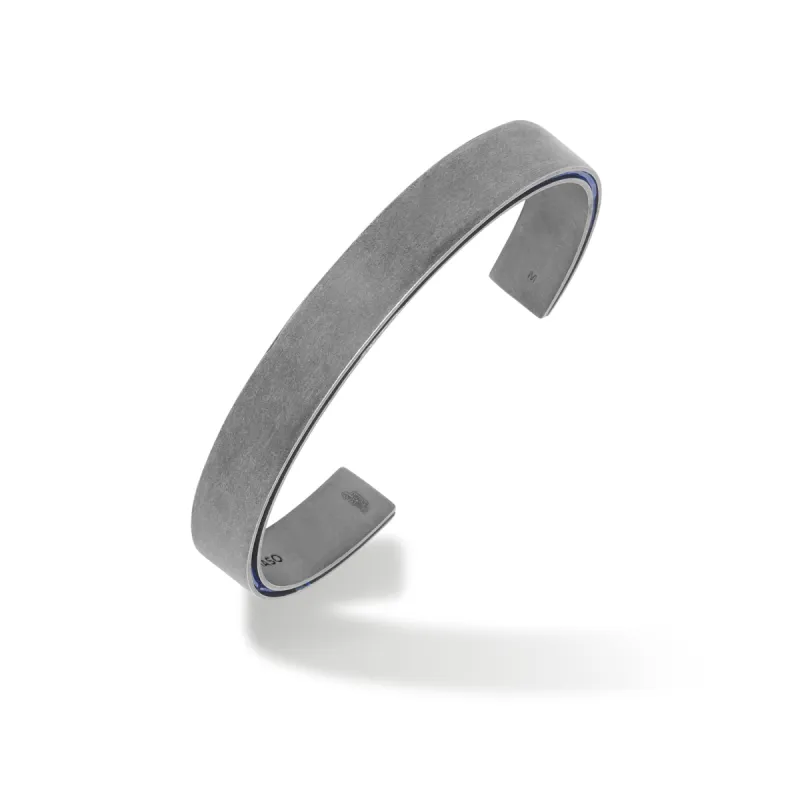 ELAN Wide Cuff with Blue Enamel sold by Marco Dal Maso
