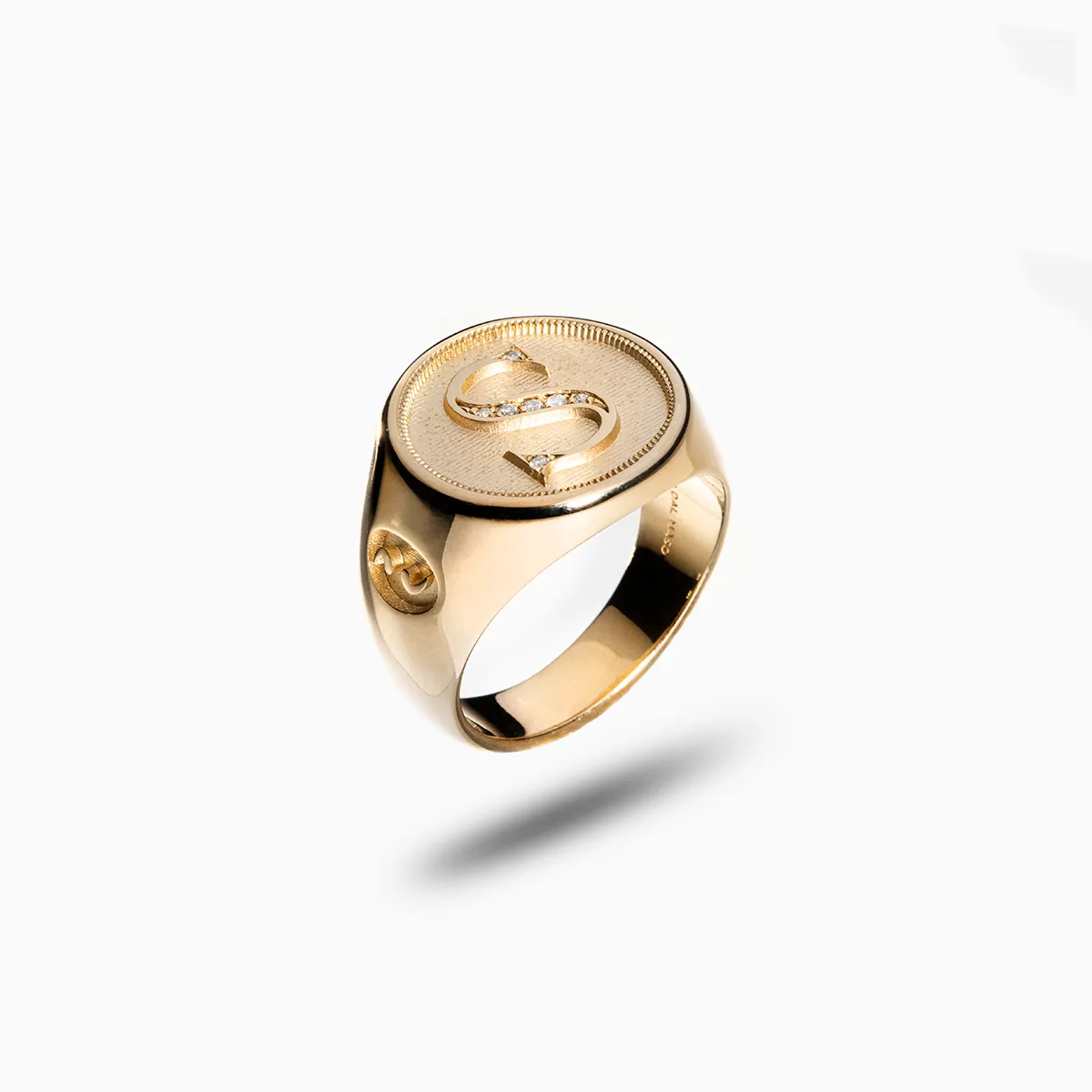 MONETA Vermeil Initial S Ring sold by Marco Dal Maso