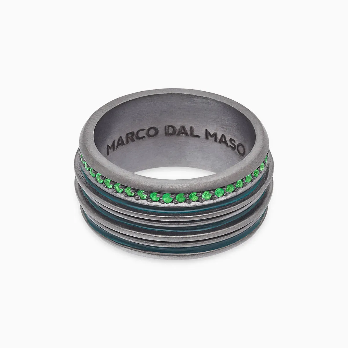 Acies Band with Tsavorite and Green Enamel sold by Marco Dal Maso product image thumbnail 3