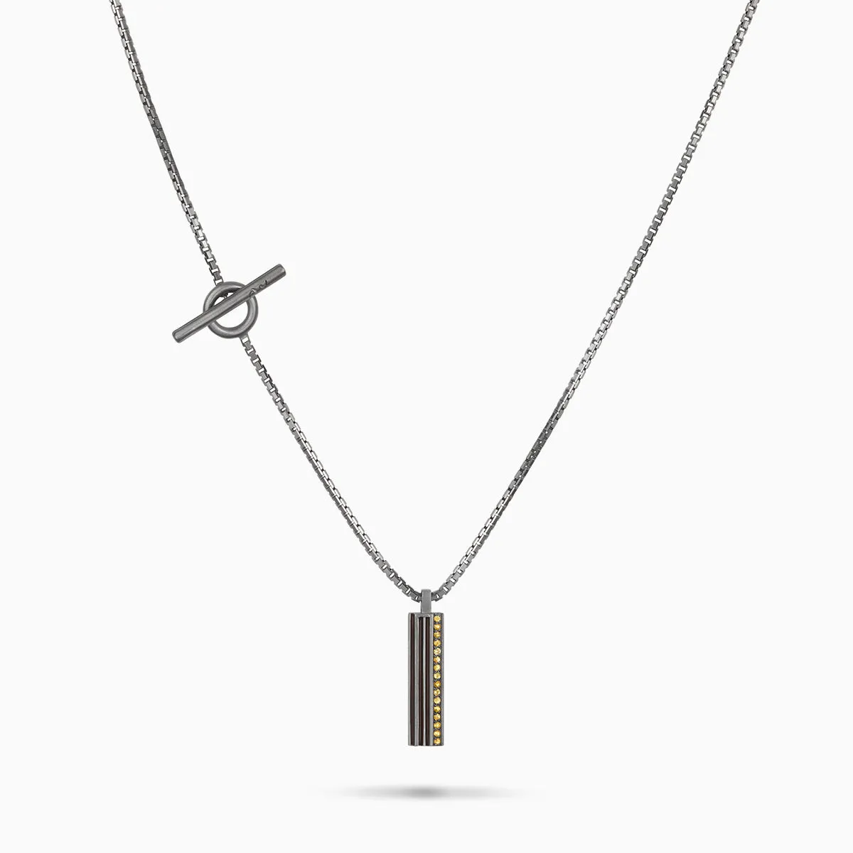 ACIES Pendant with Yellow Sapphires and Brown Enamel sold by Marco Dal Maso