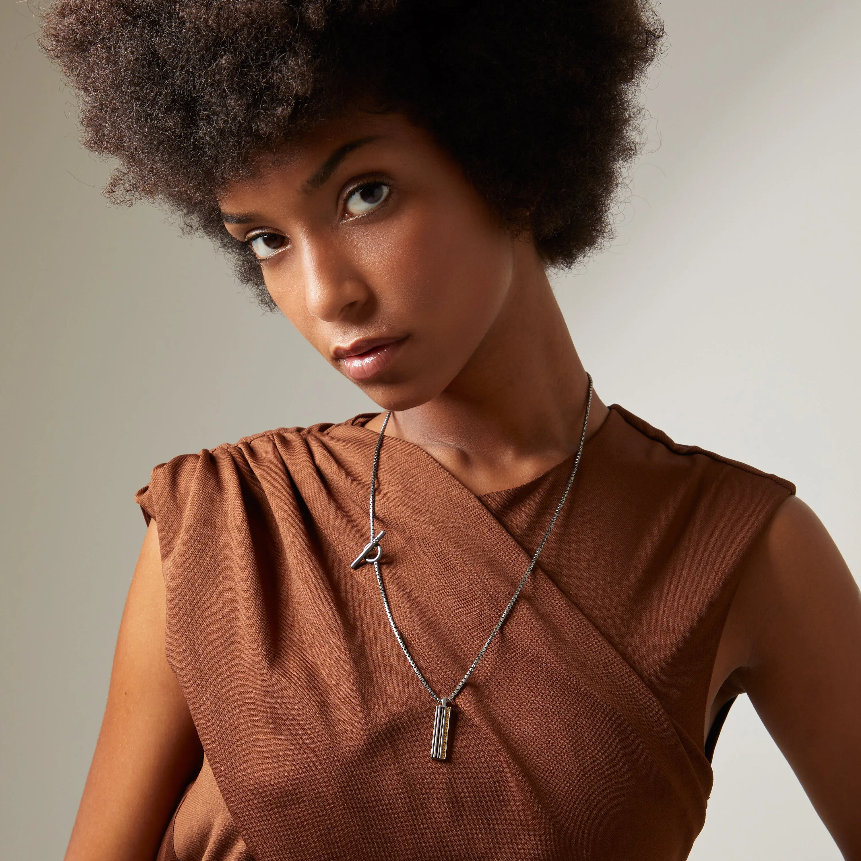 ACIES Pendant with Yellow Sapphires and Brown Enamel sold by Marco Dal Maso product image thumbnail 2