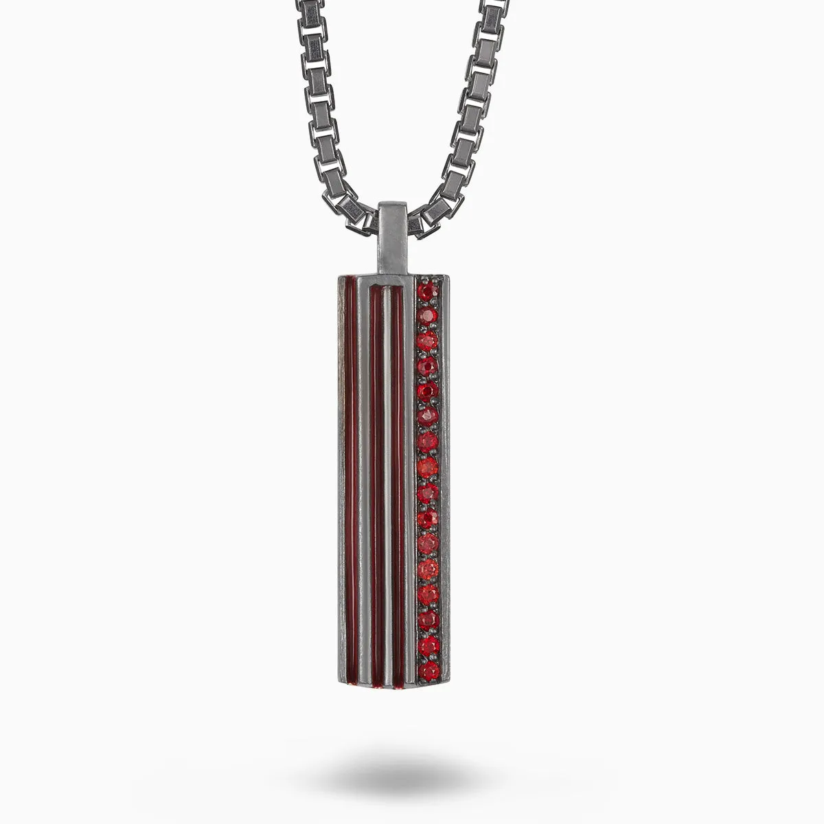 ACIES Pendant with Red Sapphires and Red Enamel sold by Marco Dal Maso product image thumbnail 5