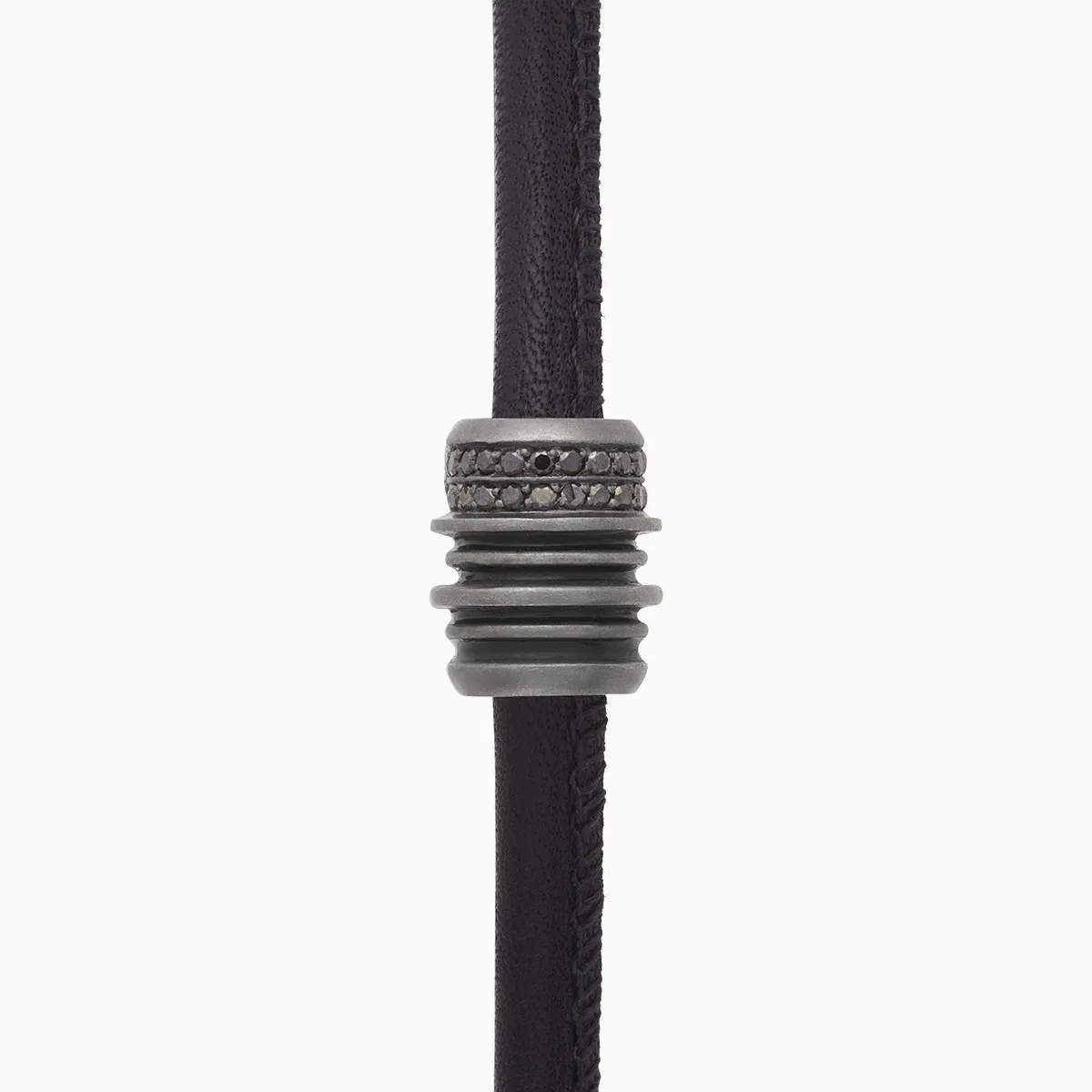 ACIES Triple Black Matte Roller Bracelet with Black Diamonds and Black Enamel sold by Marco Dal Maso product image thumbnail 3