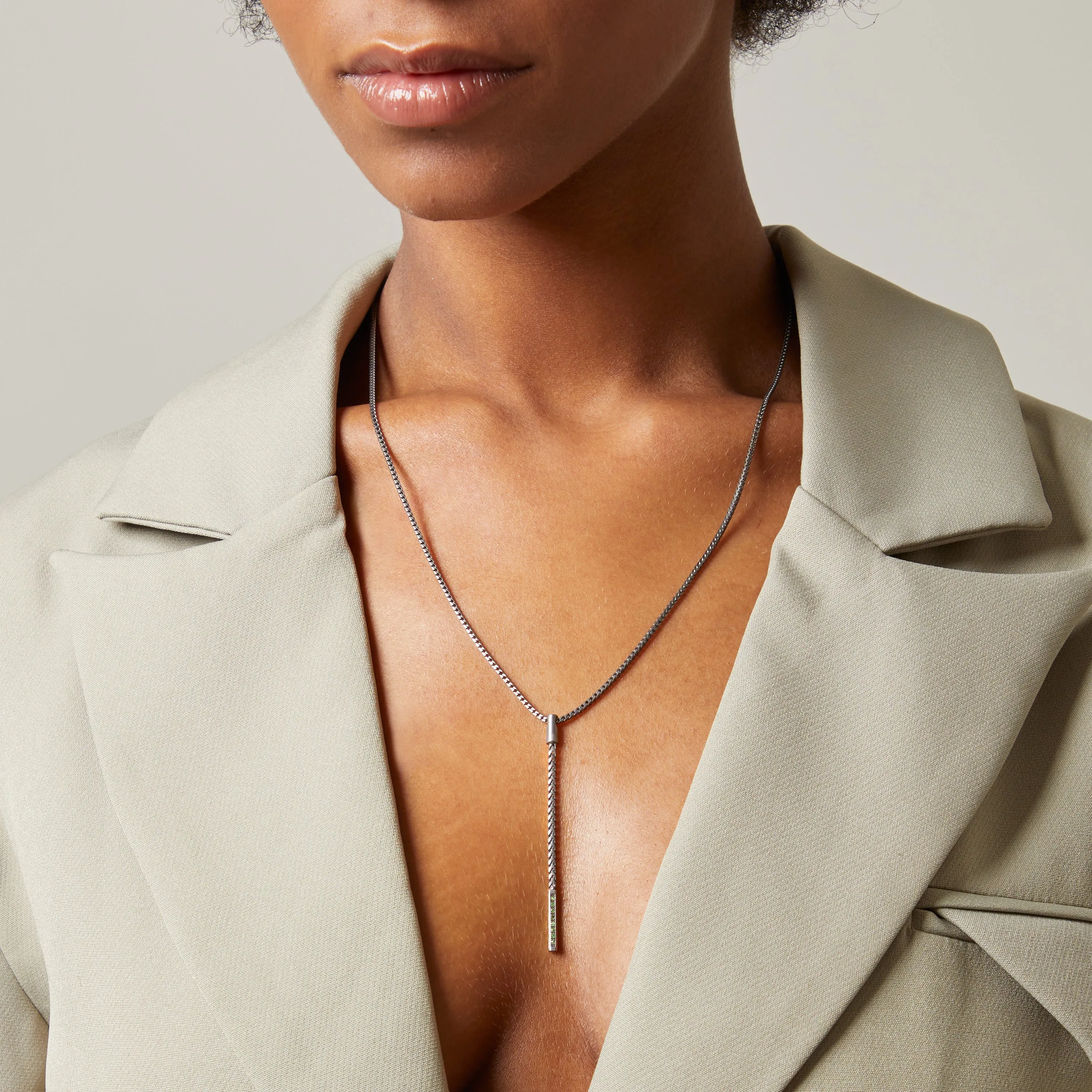 ULYSSES Dipped Black Matte Pendant with Tsavorite sold by Marco Dal Maso product image thumbnail 2