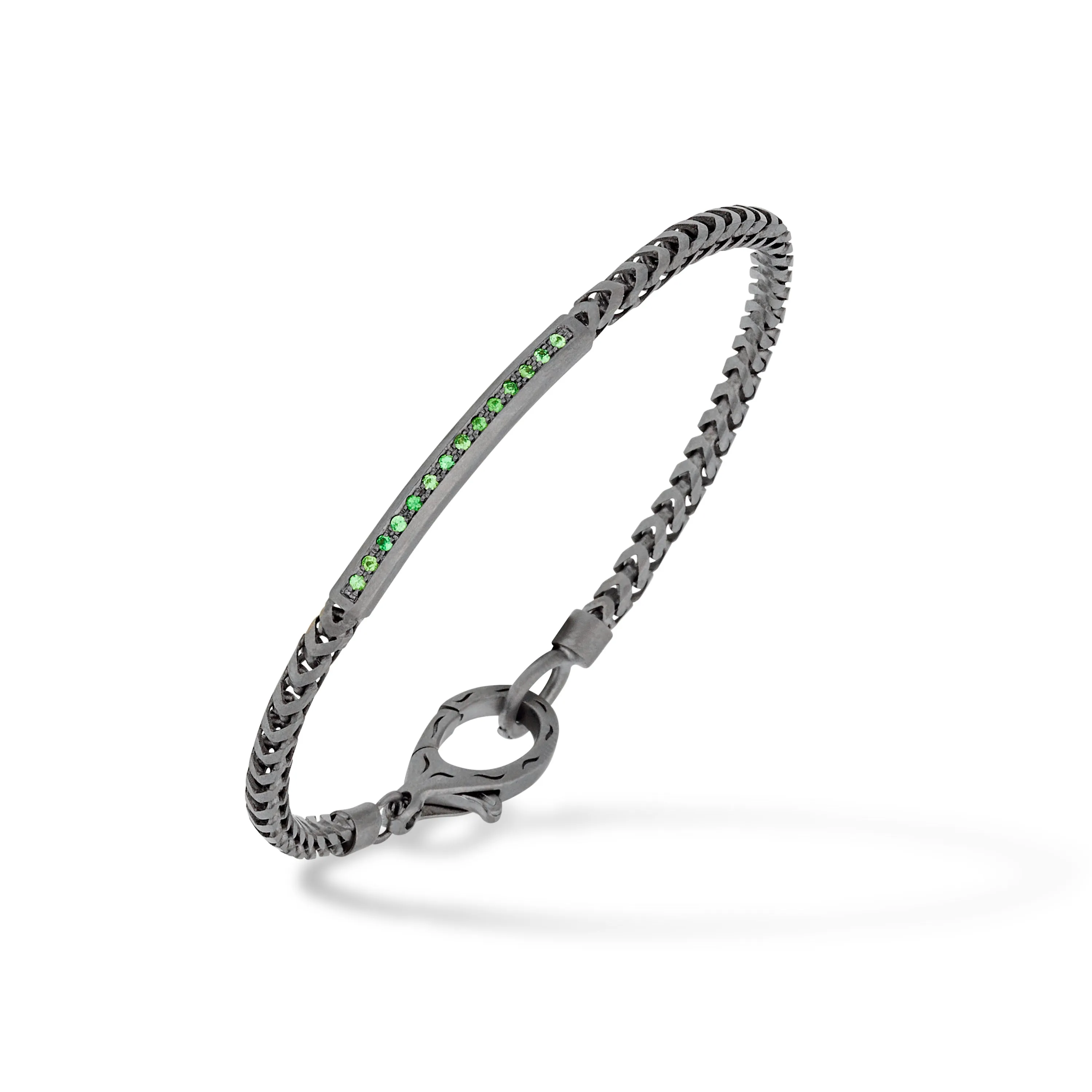 ULYSSES ID Bracelet With Tsavorite sold by Marco Dal Maso