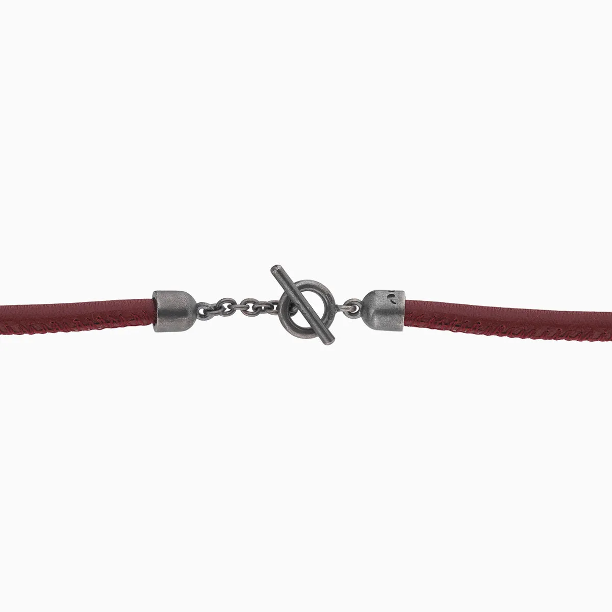 ACIES Roller Neckalce with Red Enamel and Leather sold by Marco Dal Maso product image thumbnail 3