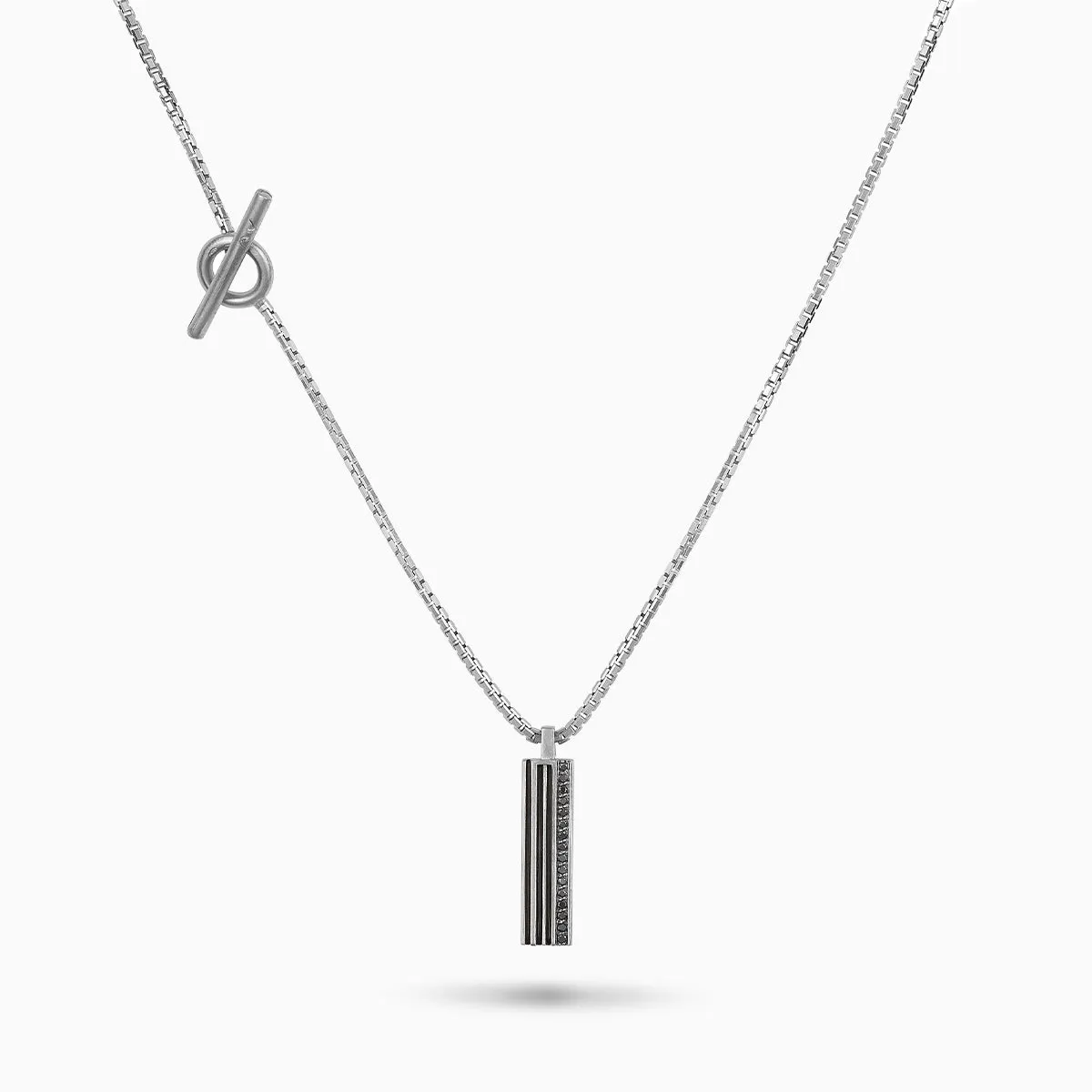 ACIES Triple Black Matte Silver Pendant with Black Diamonds and Black Enamel sold by Marco Dal Maso product image thumbnail 4