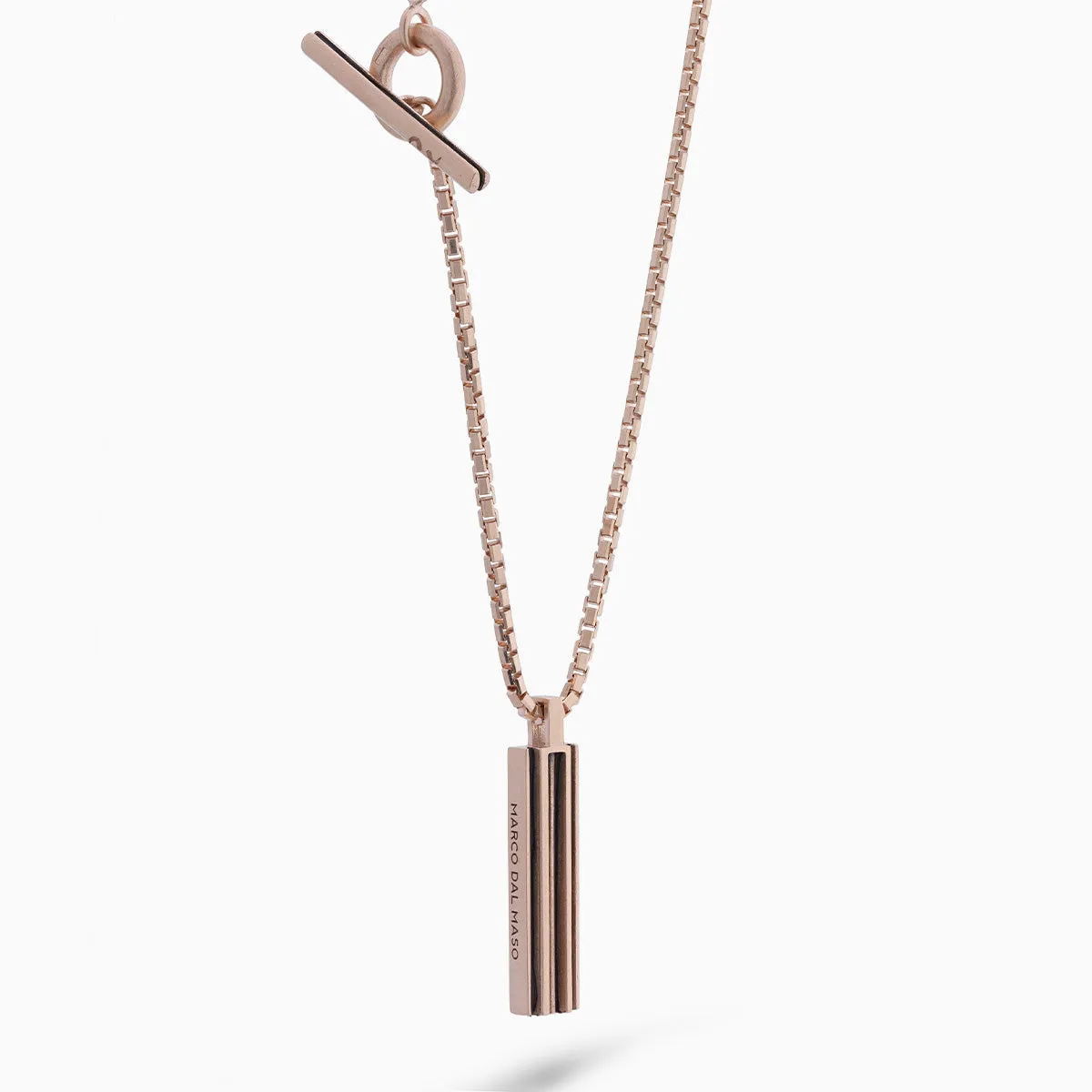 ACIES Rose Vermeil Pendant Necklace with Brown Enamel sold by Marco Dal Maso product image thumbnail 3