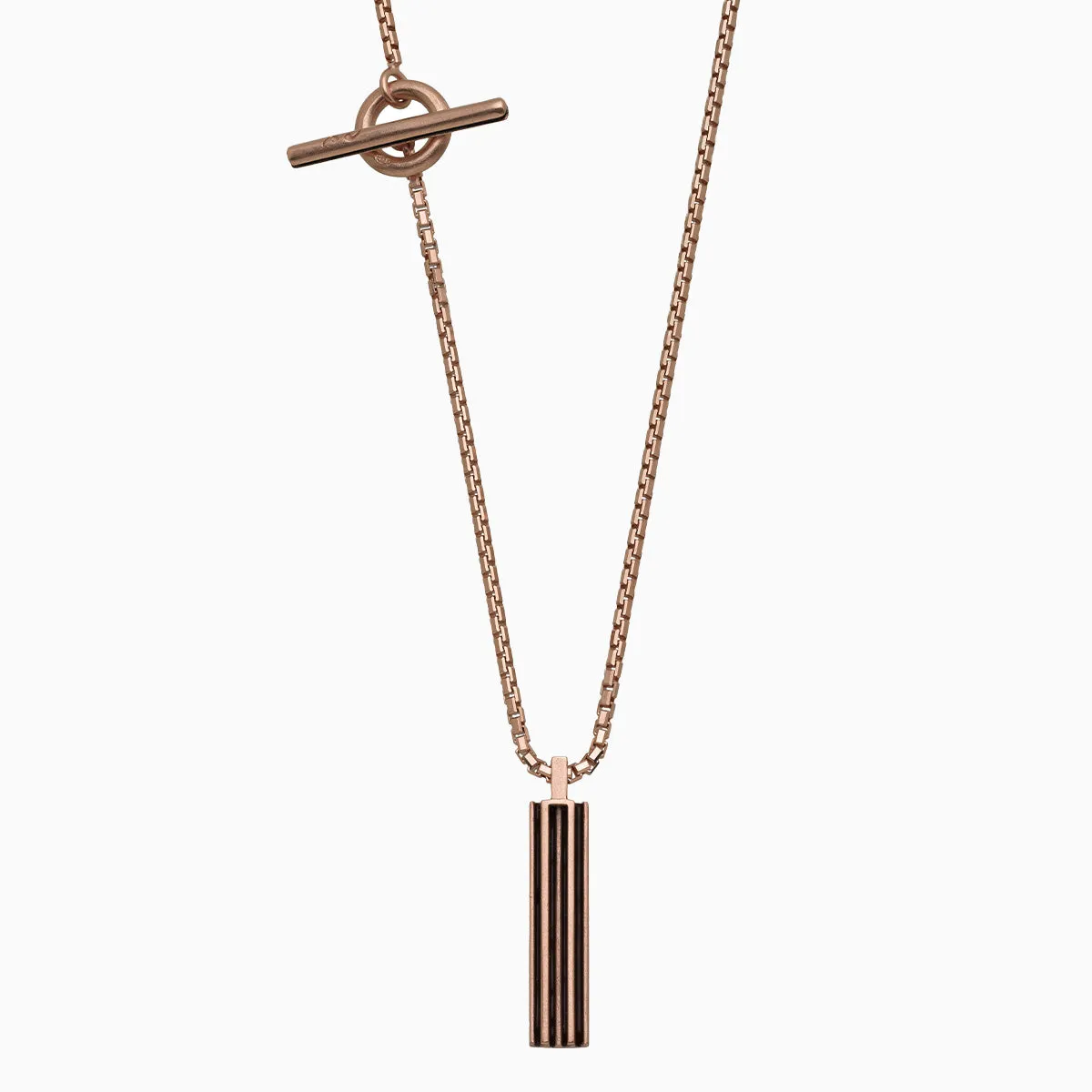 ACIES Rose Vermeil Pendant Necklace with Brown Enamel sold by Marco Dal Maso product image thumbnail 4