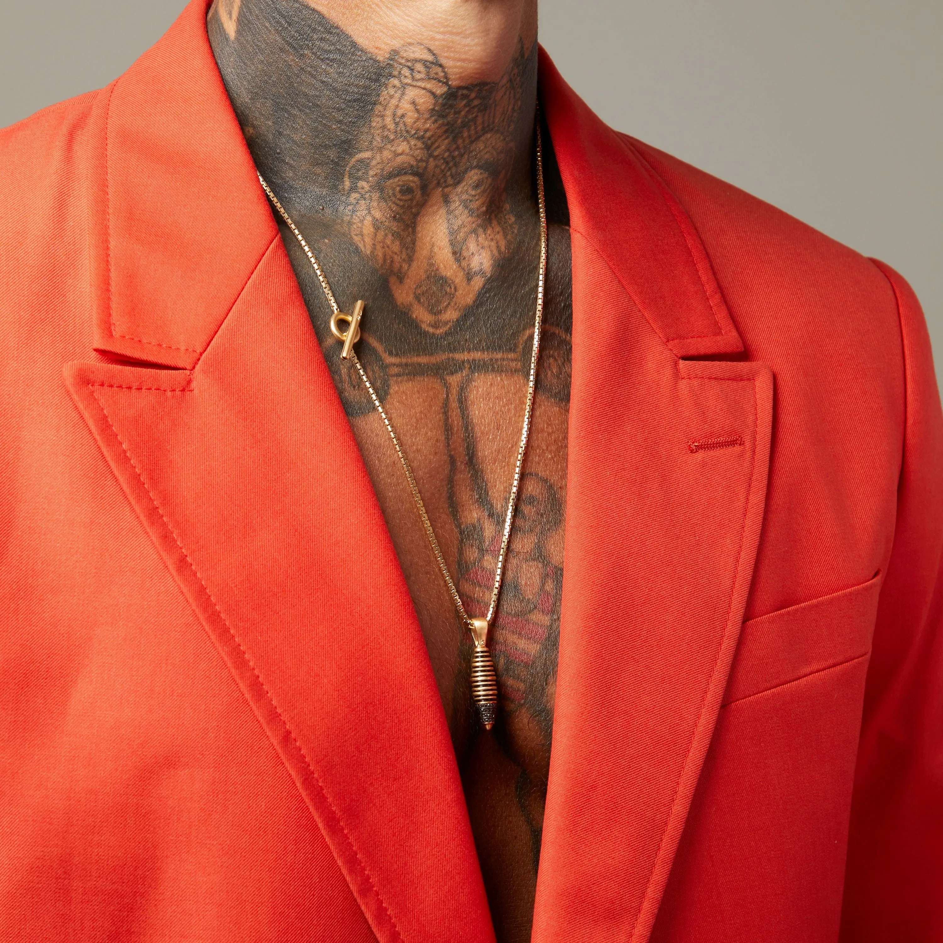 ACIES Cocoon Vermeil Pendant with Black Diamonds and Black Enamel sold by Marco Dal Maso product image thumbnail 2