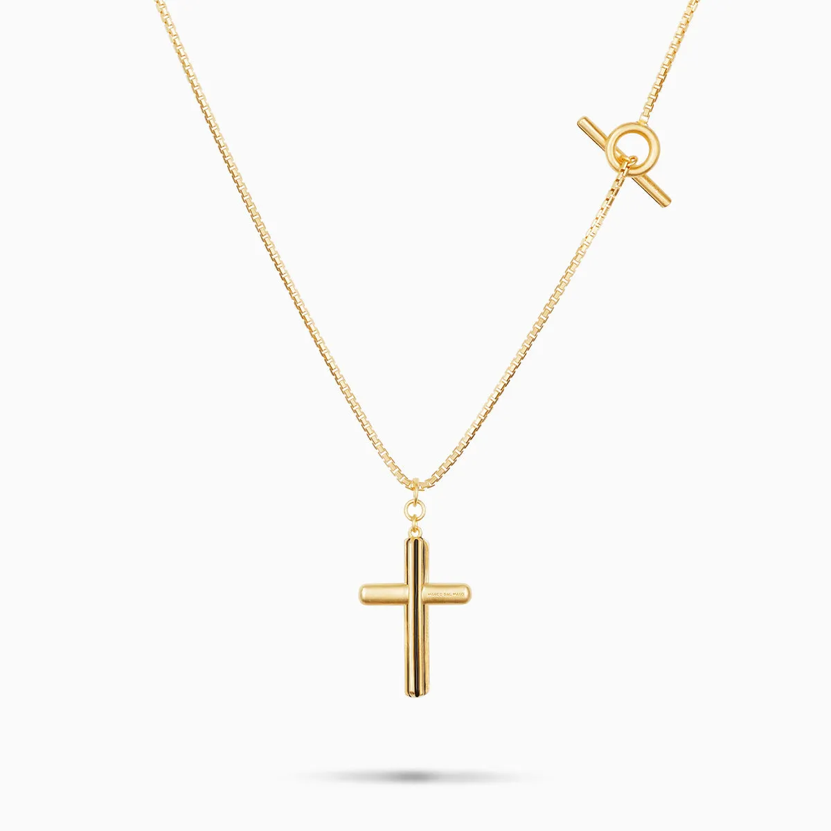 ACIES Matte Vermeil Cross Pendant with Black Diamonds and Black Enamel sold by Marco Dal Maso product image thumbnail 4