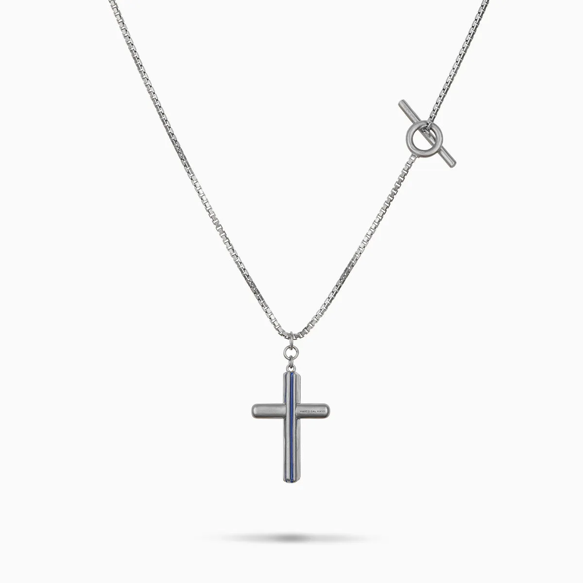 ACIES Cross Pendant with Blue Sapphires and Blue Enamel sold by Marco Dal Maso product image thumbnail 4