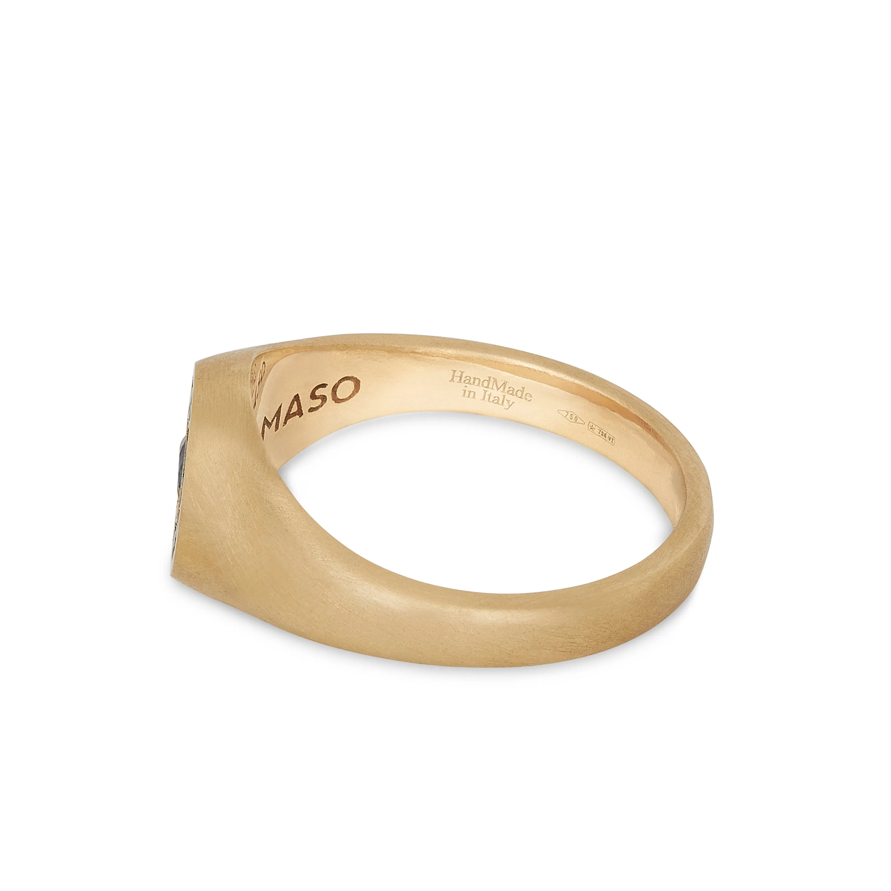 Icon Signet Ring with Blue Sapphire and Black Enamel sold by Marco Dal Maso product image thumbnail 4