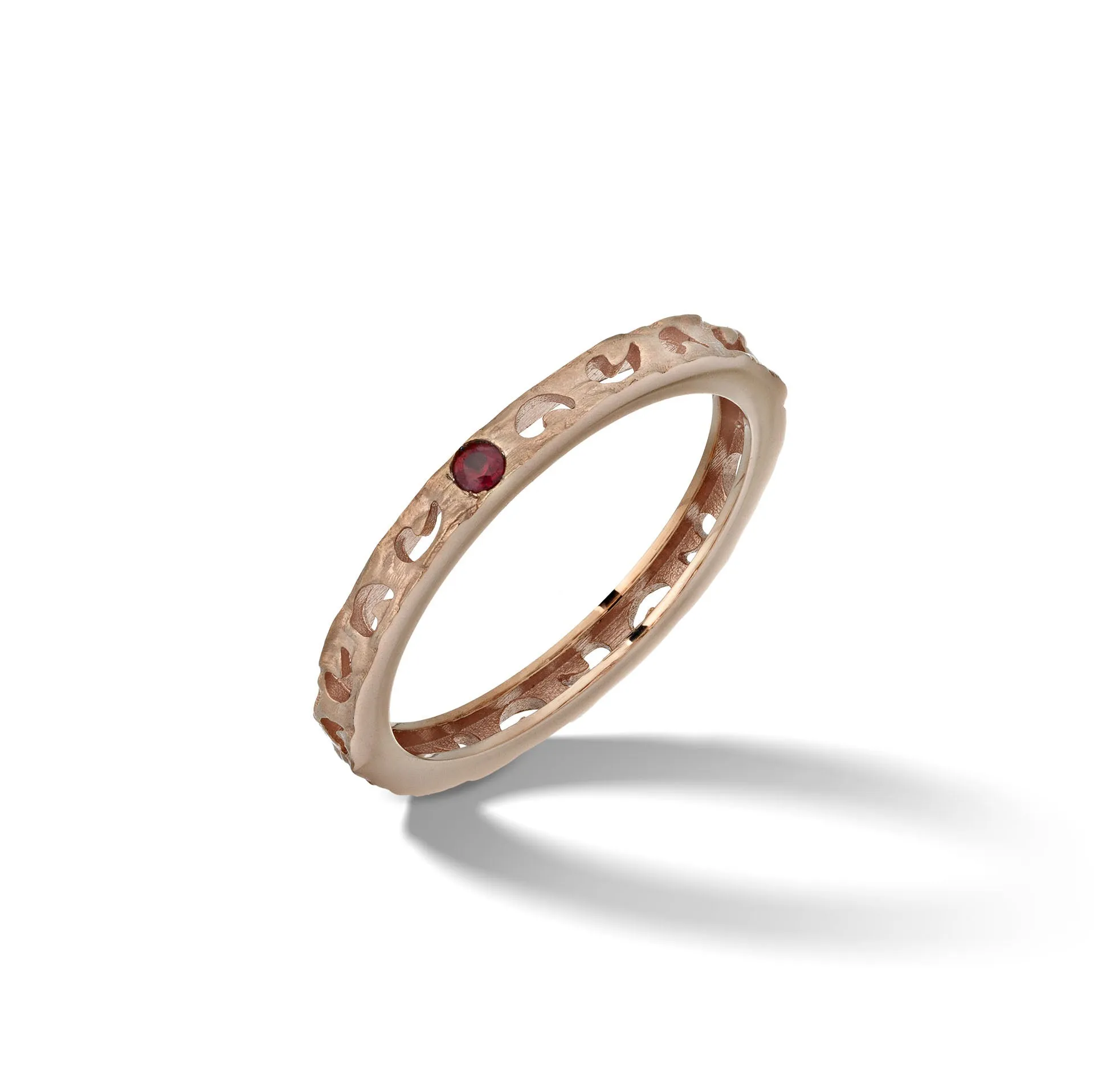 ORION Ring with Single Sapphire with Red Sapphire sold by Marco Dal Maso