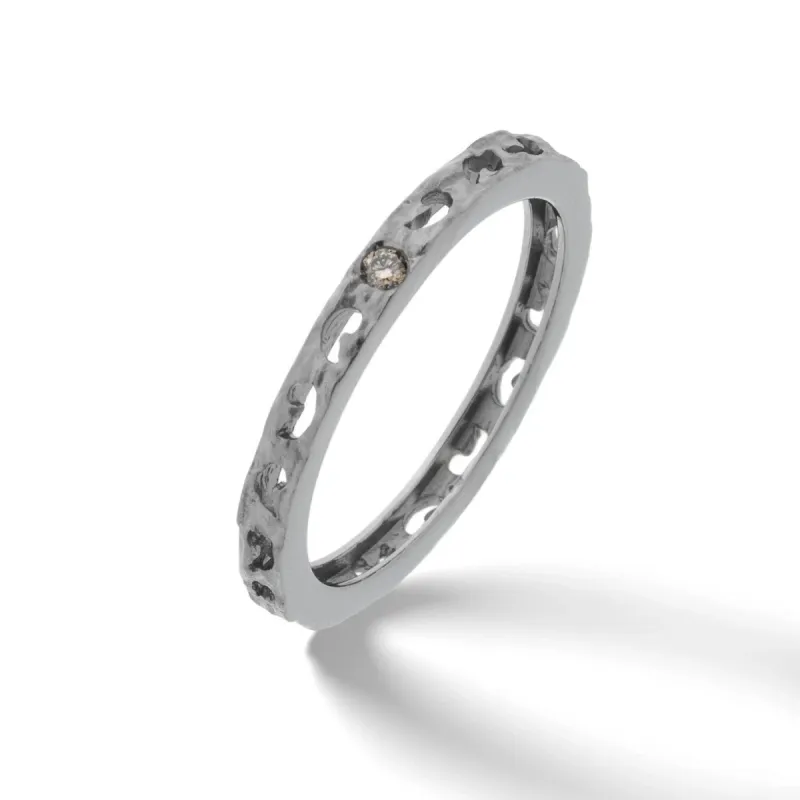 Orion Ring with Single Champagne Diamond with Champagne Diamonds sold by Marco Dal Maso