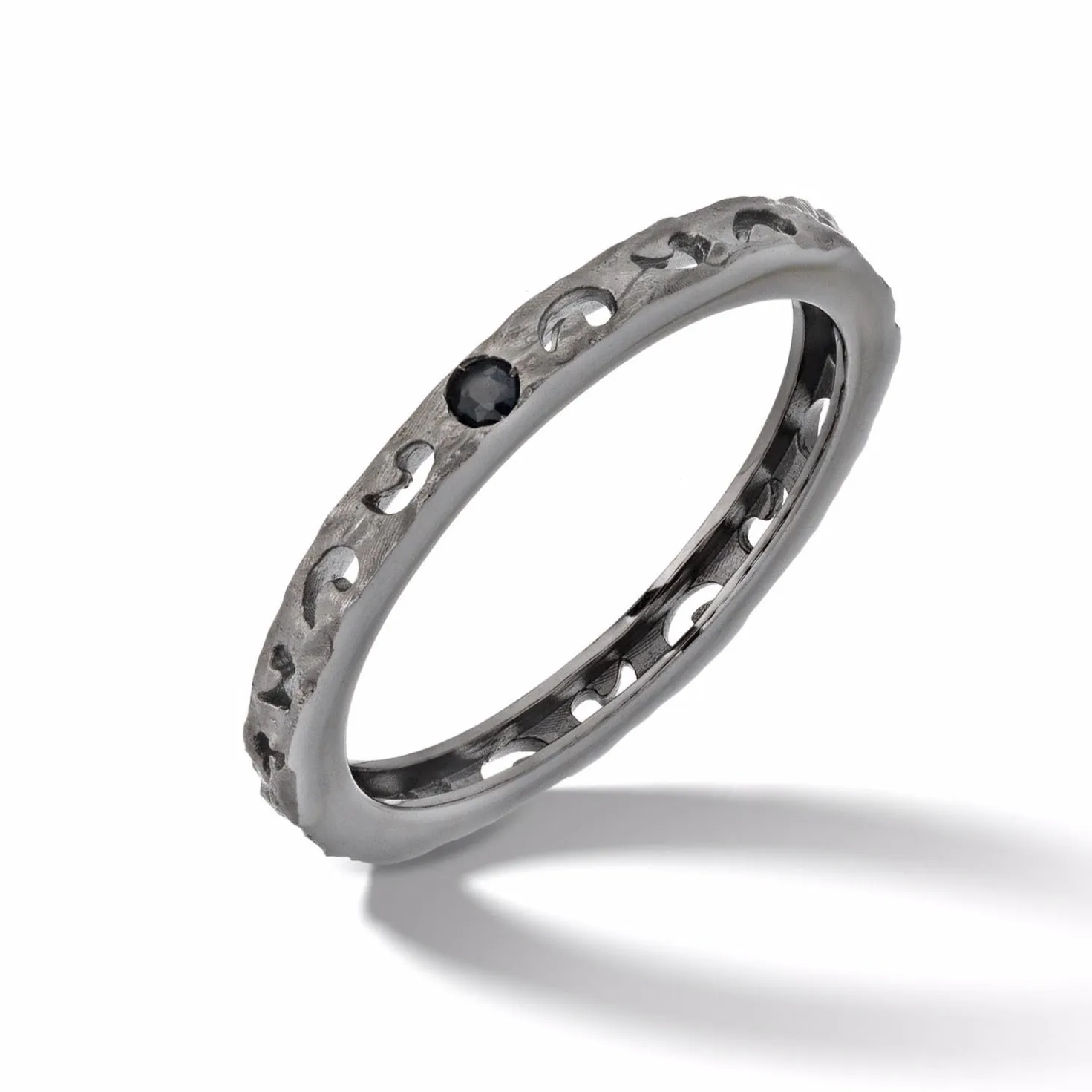 Orion Ring with Single Black Diamond with Black Diamonds sold by Marco Dal Maso