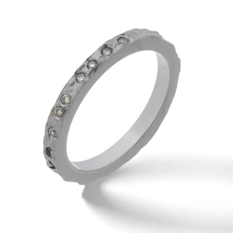 Orion White Gold Ring with Champagne Diamonds sold by Marco Dal Maso