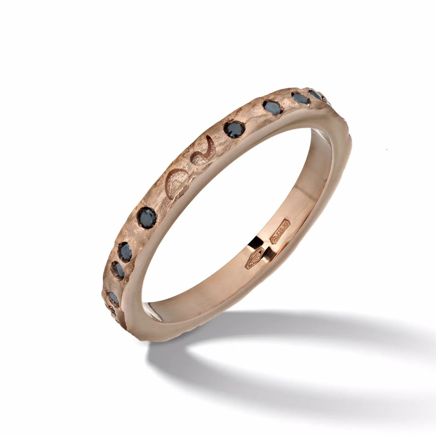 Orion Rose Gold Ring with Black Diamonds sold by Marco Dal Maso