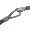 Lash Single Leather Cord Bracelet with Green Leather sold by Marco Dal Maso