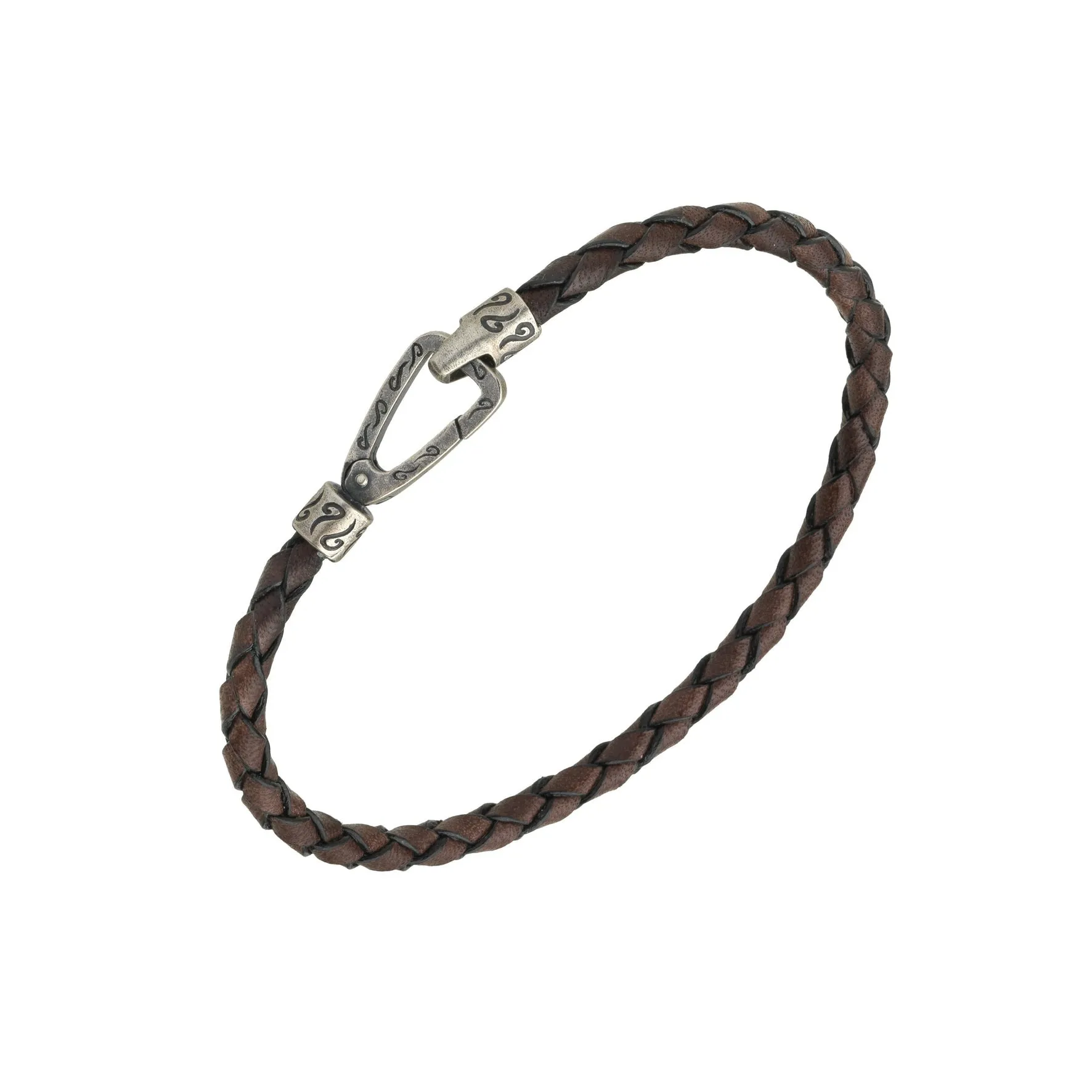 Lash Single Leather Cord Bracelet with Brown Leather sold by Marco Dal Maso
