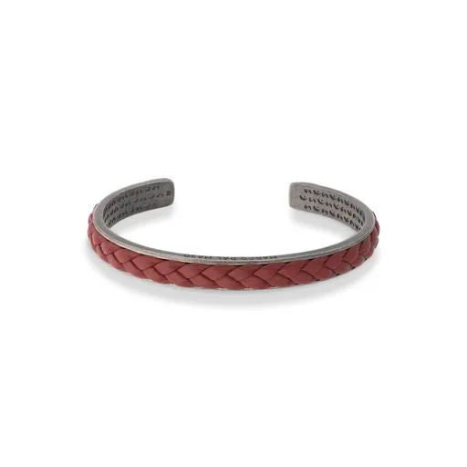 Lash 8mm Leather Cuff with Red Leather sold by Marco Dal Maso product image thumbnail 2