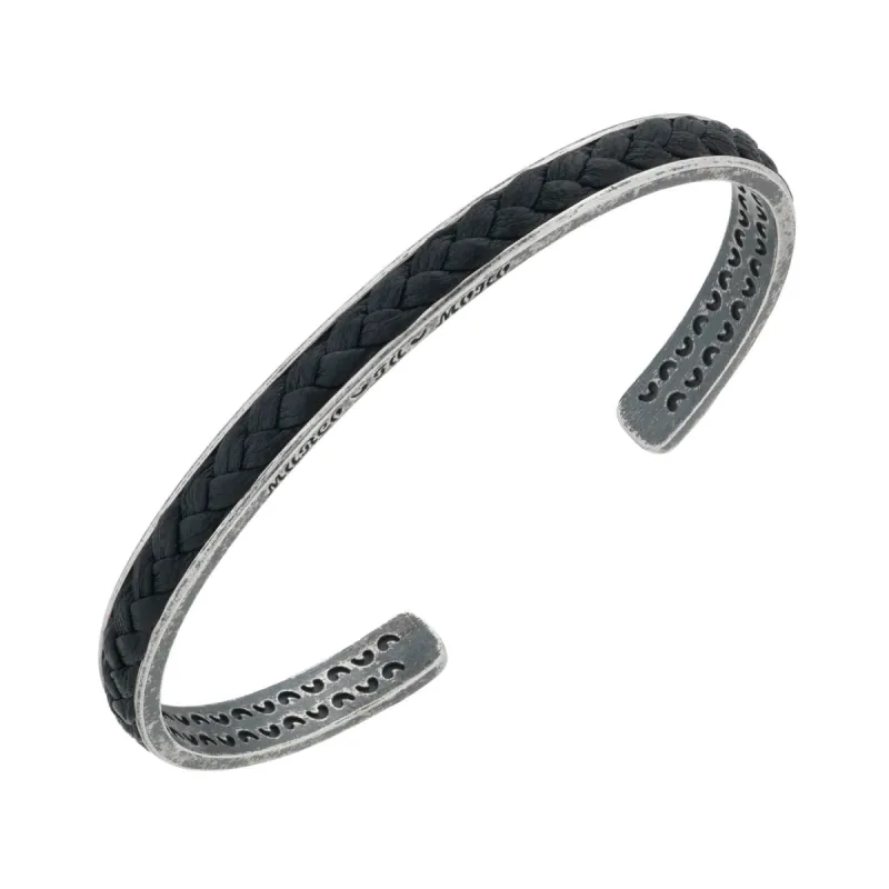 Lash 5mm Leather Cuff with Black Leather sold by Marco Dal Maso