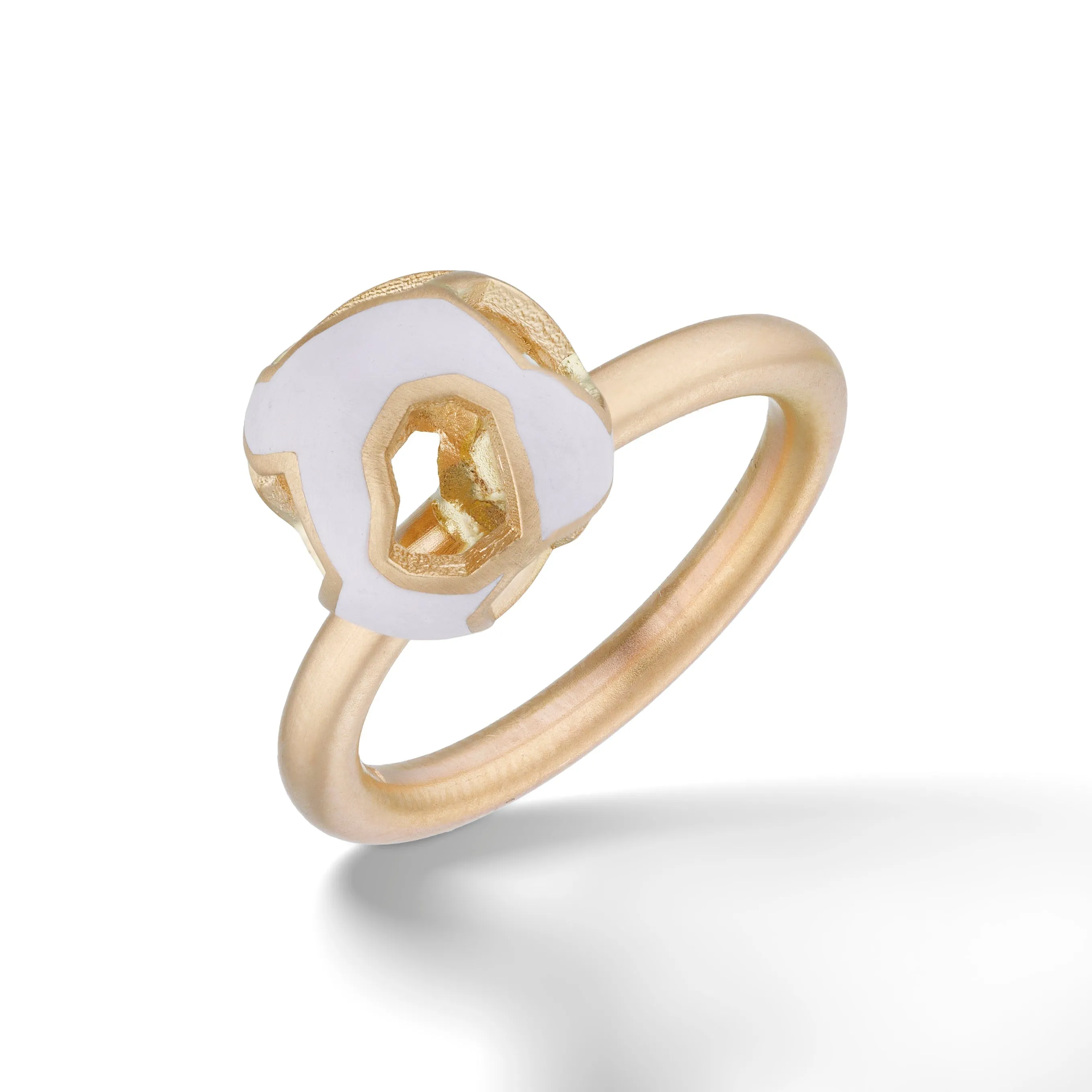 EXPLOSION OF JOY Ring with Enamel with 18kt Rose Gold sold by Marco Dal Maso