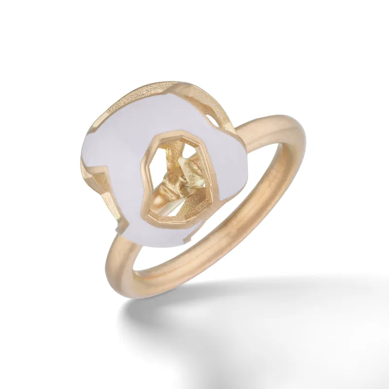 Explosion of Joy Grand Ring with Enamel with 18kt Rose Gold sold by Marco Dal Maso