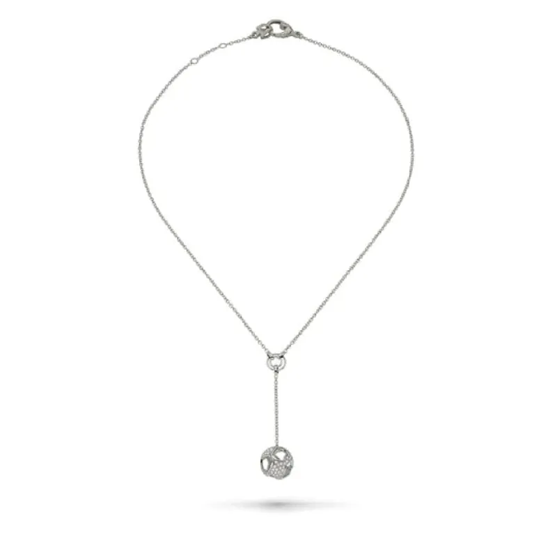 EXPLOSION OF JOY Grand Pendant with White Diamonds with 18kt White Gold sold by Marco Dal Maso
