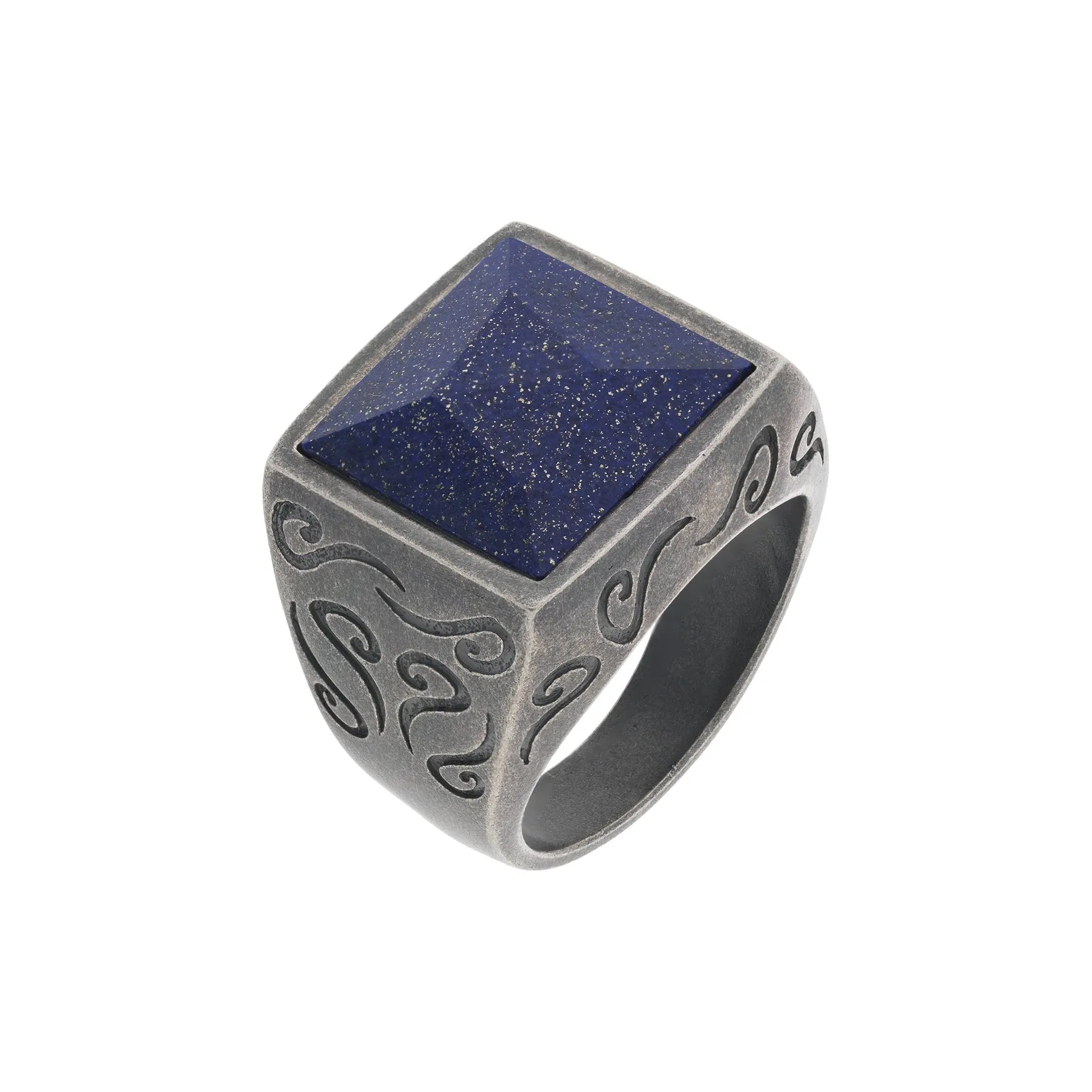 ARA Square Gemstone Ring with Lapis Lazuli sold by Marco Dal Maso