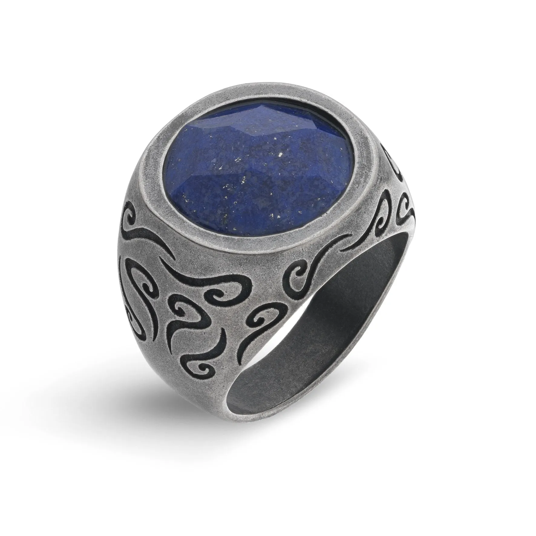 ARA Round Gemstone Ring with Lapis Lazuli sold by Marco Dal Maso
