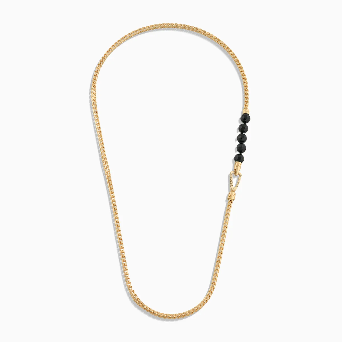 ULYSSES 18K Vermeil Onyx Beads Chain Necklace sold by Marco Dal Maso