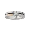 MURALES 18K Rose Gold and Polished Silver Ring with Black Enamel sold by Marco Dal Maso