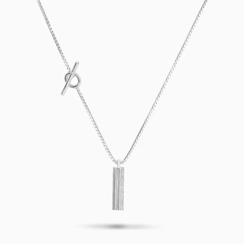 ACIES Triple White Polished Pendant with White Diamonds and Ivory Enamel sold by Marco Dal Maso