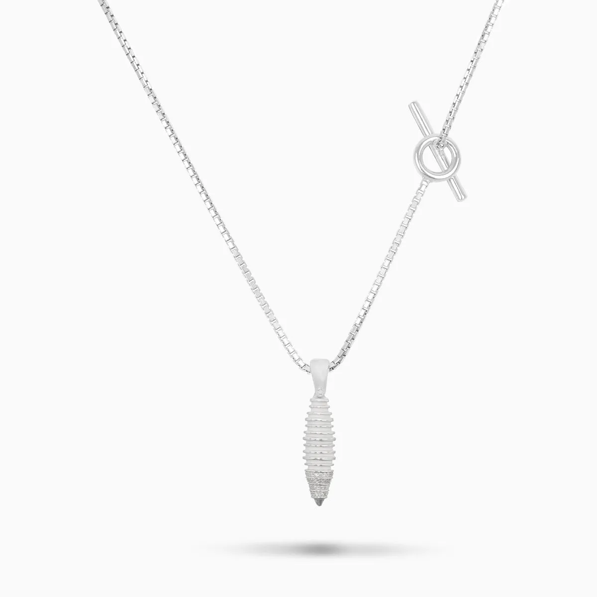 ACIES Triple White Cocoon Pendant with White Diamonds and Ivory Enamel sold by Marco Dal Maso product image thumbnail 4