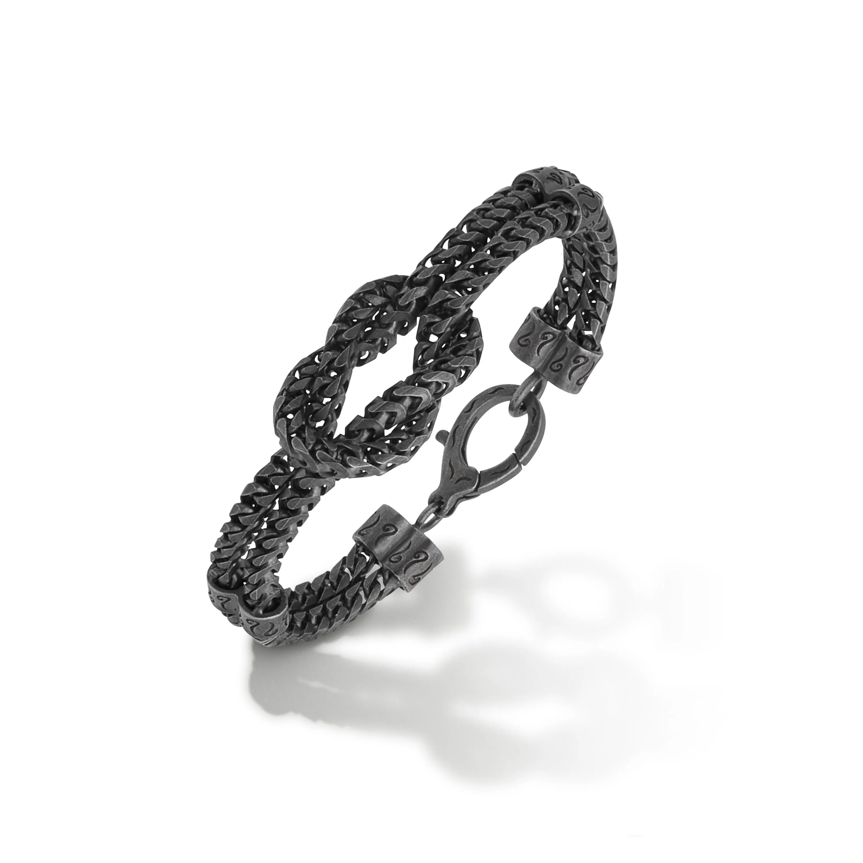 LASH Reef Knot Chain Only Oxidized Bracelet sold by Marco Dal Maso