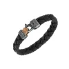 Lash Braided Leather Bracelet with Black Leather sold by Marco Dal Maso