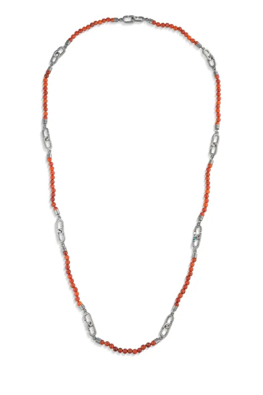THE LINK Beaded Carnelian Chain sold by Marco Dal Maso