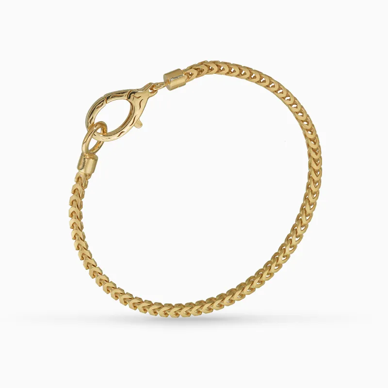 ULYSSES Mesh Bracelet with 18kt Yellow Gold Matte Vermeil sold by Marco Dal Maso