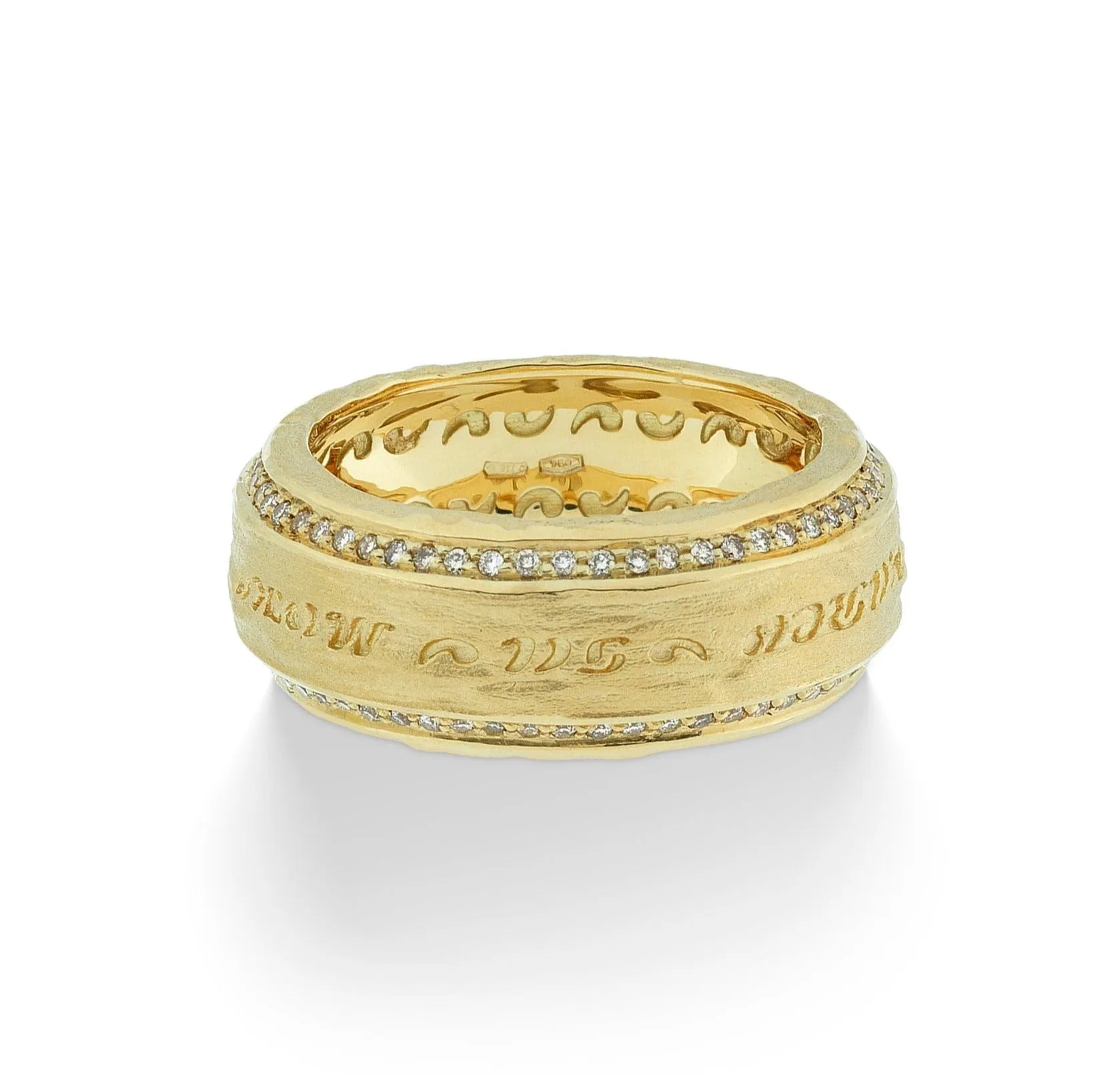 THE OTHER HALF Ring with Double Line Champagne Diamonds and 18kt Yellow Gold sold by Marco Dal Maso product image thumbnail 2