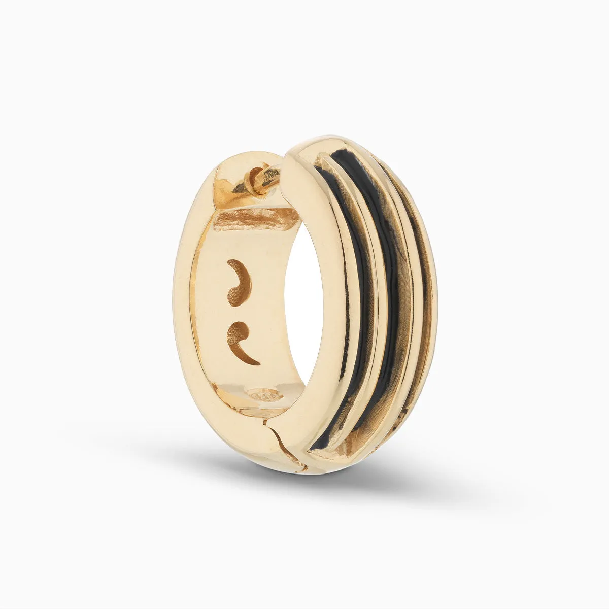 ACIES Vermeil Earring with Black Enamel sold by Marco Dal Maso