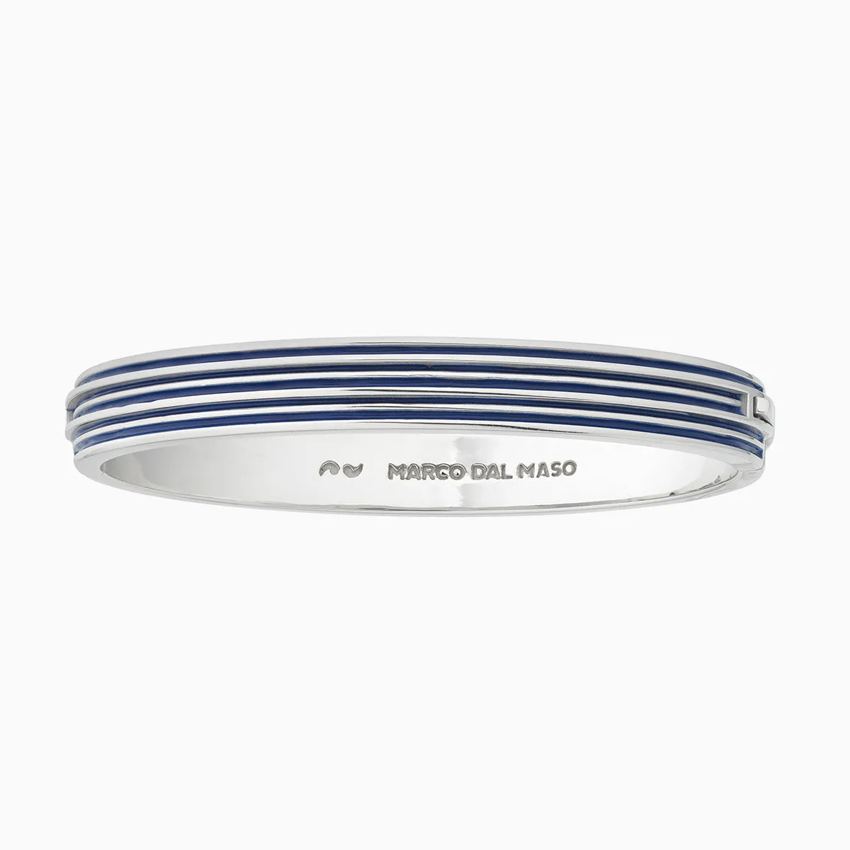 ACIES Polished Silver Cuff with Blue Enamel sold by Marco Dal Maso product image thumbnail 3