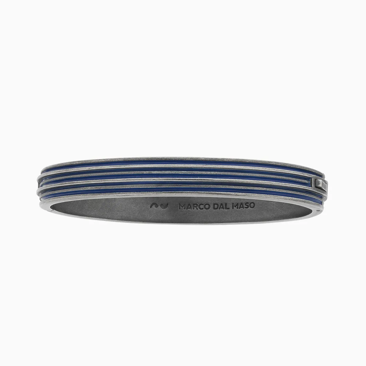 ACIES Oxidized Silver Cuff with Blue Enamel sold by Marco Dal Maso product image thumbnail 2